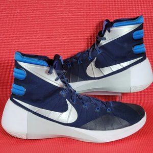 blue and white basketball shoes